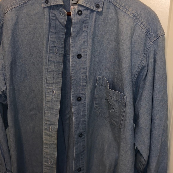 Vintage Calvin Klein Jean Shirt - Picture 2 of 3